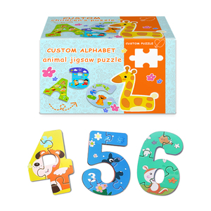 Bambini cartoni animati scuola materna apprendimento Puzzle di riconoscimento alfabeto numerico carta Puzzle per bambini - Product Image 4