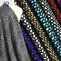 Tissu de paillettes de Spandex métallique de support de Lurex d'impression de léopard pour la tapisserie d'ameublement de décoration de maison de vêtement