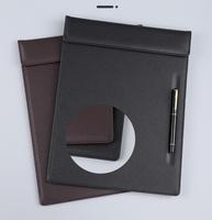 Bloc-notes en cuir avec porte-stylo classeur papier fournitures de bureau organisateur presse-papiers stockage de documents