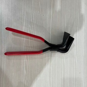 Pince à tôle en acier au carbone, largeur de mâchoire 1 pouce, pointe lisse, qualité industrielle, avec poignée rouge, pour le pliage et la cintrage de métaux - Product Image 4
