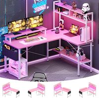 Table de travail pour bureau à domicile, bureau de jeu pour ordinateur, escritorio, bureau pour PC, style industriel, bureau d'ordinateur, meja kerja, bureau de travail