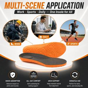 Semelles intérieures en mousse PU personnalisées en gros, OEM, haute densité, confortables, pour chaussures diabétiques, chaussures médicales, AureRight, écologiques - Product Image 3