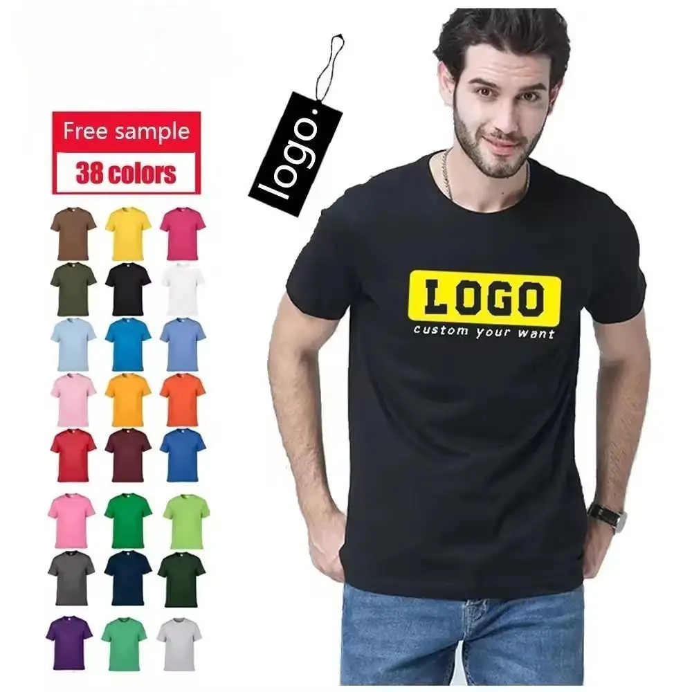 OEM individuelles Logo Herren-T-Shirt Unisex extra schwer Vollsublimations-Baumwolle runder Hals große Größe individueller Druck