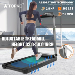 TOPKO在庫米国倉庫用多目的ランニングトレーニングトレッドミル静かな操作ホームトレッドミル - Product Image 1