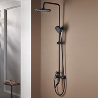 Système de panneau de douche à pluie apparent pour salle de bain, colonne de douche en laiton, ensemble de mitigeur de douche