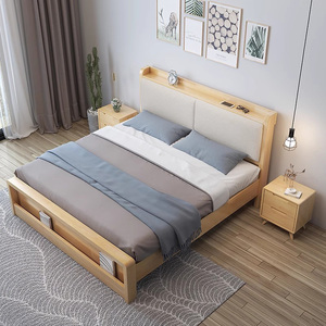 <span class=keywords><strong>เตียง</strong></span>ไม้ทึบสองชั้นพร้อมลิ้นชักอเนกประสงค์แบบยืดได้เฟอร์นิเจอร์ห้องนอนที่เรียบง่ายหรูหราทันสมัย - Product Image 5