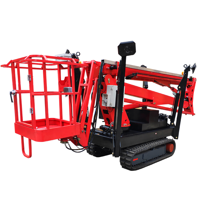 10-24M All Terrain Spider Articulated Crawler Boom Lift Aerial Sky Man Lift  Tracked Electric Boom Lift with Remote Control