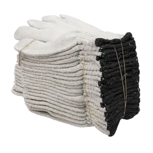 Guantes de seguridad para trabajo de granja, guantes de punto de algodón blancos para el hogar, precio barato de fábrica, Original