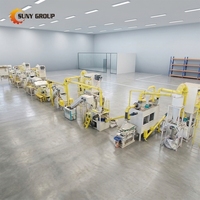 Machine de recyclage par pyrolyse de panneaux solaires haute efficacité SUNY ZY-PVR-F60 50-60 pièces/h 240KW Taux de retrait de l'aluminium de 99% du cadre en verre