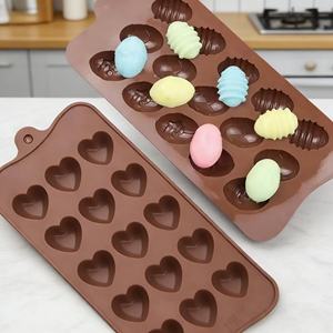 แม่พิมพ์ซิลิโคนทำช็อกโกแลต 15 หลุม ลดราคาพิเศษ อุปกรณ์ทำขนม DIY เหมาะสำหรับใช้ในบ้านและร้านอาหาร - Product Image 4