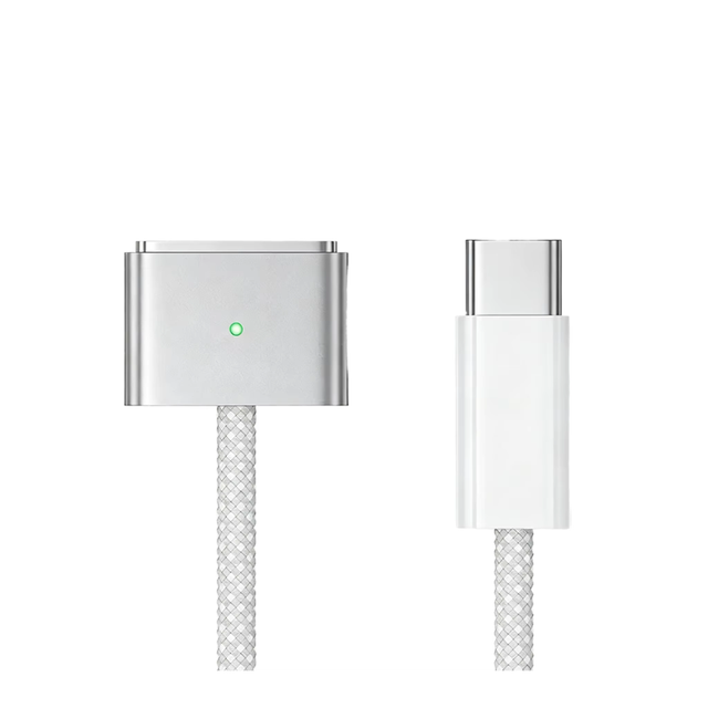 Type-c to Magnetic 3 PD 140W Fast Charging Date Cable for Apple MacBook air Custom 2m Tinned Copper Nylon Braided Date Cable
