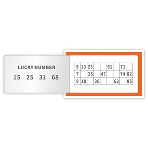 Tarjetas de Bingo Personalizadas con Ventana, Impresión de Diseños, Reciclables, Venta al por Mayor, Impresión de Tarjetas de Bingo - Product Image 4