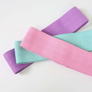 Factory Wholesale Fabric Resistance <b>Bands</b> Custom Logo Polyester Yoga Hip Booty <b>Bands</b> <b>Workout</b> Home Gym Exercise Fitness <b>Bands</b> - Product Image 1