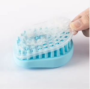 Cepillo de Ducha de Silicona Ecológico Premium, Herramienta de Masaje para Mascotas, Productos de Baño de Plástico - Product Image 1