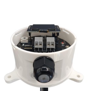 Kanaal Gemonteerde Luchtsnelheidstransducer Windsnelheidssensorzender Digitale Modbus 485 Met Oled Display - Product Image 2