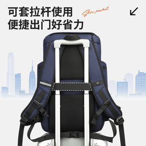Laptop <b>Backpack</b> <b>Large</b> Capacity Durable Waterproof Business Commute Student Computer Bag - Product Image 3