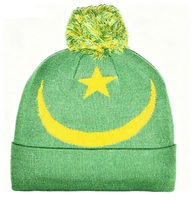 Nouveauté : Bonnet tricoté avec drapeau de Malaisie pour femmes et hommes, bonnet à pompon, bonnet chaud d'hiver, doux, extensible, pas cher, vente en gros personnalisée