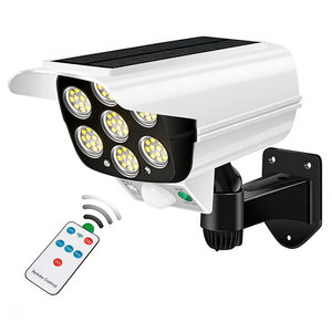 77LED <b>Solar</b> <b>Lights</b> Simulation <b>Security</b> Dummy Camera <b>Motion</b> <b>Sensor</b> Outdoor <b>Light</b> IP65 Waterproof Lamp 3 Mode For Home Garden - Product Image 1