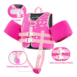 <span class=keywords><strong>Gilet</strong></span> de sauvetage et flotteurs pour enfants, équipement de sécurité pour la natation avec sifflet, accessoire de maillot de bain en mousse pour <span class=keywords><strong>piscine</strong></span> et kayak - Product Image 3