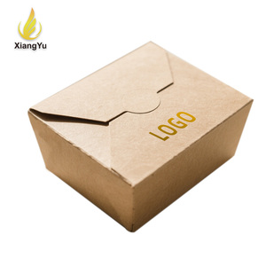 Boîte alimentaire pliable en papier kraft personnalisable de 8x6x2,5 pouces, emballage jetable écologique pour la vente à emporter et la restauration - Product Image 2