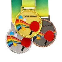 Médaille de sport moderne personnalisée pour marathon, souvenir plaqué or, en alliage de zinc, médailles de football, médailles de course amusante