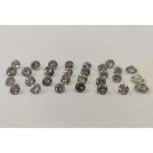 เพชรทรงกลมเจียระไนแบบบริลเลียนท์ ขนาด 4.5 มม. น้ำหนัก 0.38 กะรัต สีซอลท์แอนด์เปปเปอร์ สำหรับทำเครื่องประดับ - Product Image 1