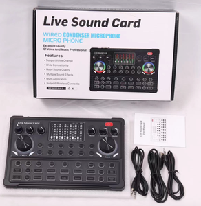 Ensemble de carte son et microphone V8 <span class=keywords><strong>M3</strong></span> S6 M8 V8S, microphone à condensateur professionnel avec compression de référence pour un son cristallin - Product Image 1