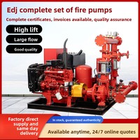 Ensemble de pompes diesel-électriques à double entraînement stabilisées en tension, intégrées sur châssis, modèle EDJ, en fonte, débit maximal de 720 GPM