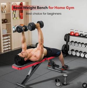 Adjustable <b>Weight</b> Indoor Fitness Gym Bench Press Supine Board Full-Body Workout with Foldable Abdominal Exercise Benches <b>Racks</b> - Product Image 2