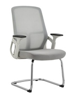 Chaise de bureau exécutive en maille JOHOOFURNITURE, dossier haut, blanche, hauteur réglable, OEM ODM pour réception d'hôtel, confortable et durable