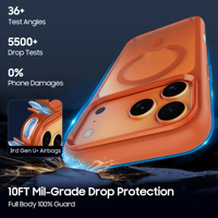 Étui de protection intégral Tongxinda antichoc magnétique à coussin d'air TPU+PC avec charge sans fil pour 17/18 Pro/Pro Max