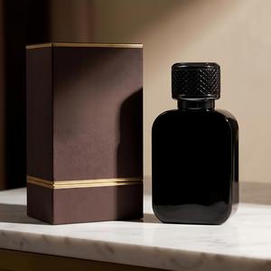 Luxury 50ml Matte Black Square Perfume Bottle Custom Logo Refillable Niche Fragrance Glass Pump Sprayer for Indie Brands - Product Image 1