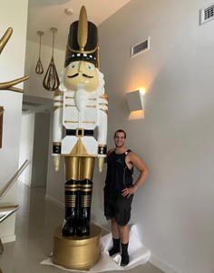 Fibre de verre résine Sculpture Figurines Navidad décor extérieur grand géant 8ft taille réelle noël <span class=keywords><strong>casse</strong></span>-<span class=keywords><strong>noisette</strong></span> soldat décorations - Product Image 2