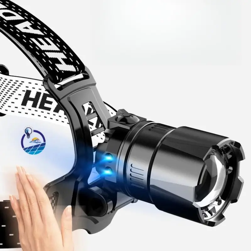 Produttori di vendita diretta nuovo faro Zoom Laser bianco Ultra luminoso LED pesca campeggio torcia telescopica luce da lavoro