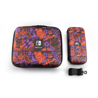 Étui de transport à thème violet écarlate, coque rigide, sac de rangement à bandoulière pour accessoires Nintendo Switch OLED