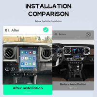 Radio Estéreo Android de 12.1 Pulgadas y 256G para Toyota Tacoma 2016-2022 con Reproductor Multimedia de DVD, Audio, GPS, Carplay y Navegación