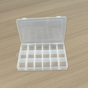 Transparent Plastic Storage Box 18 Compartment Detachable For Jewelry Beads Needles <b>Thread</b> <b>Tools</b> Desktop Organizer - Product Image 3