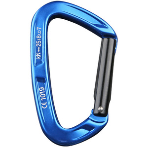 Al-Nasr Carabiner 1019 Aluminum Alloy Type D 25kn Rock Climbing <b>Ice</b> Climbing Safety Hook - Product Image 2