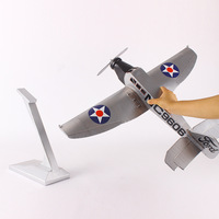 Modèle d'avion de chasse simulé en métal, ornement décoratif pour exposition, décoration créative pour la maison et le bureau