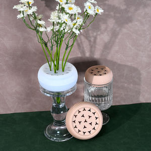 Soporte de tallo de flor en espiral de silicona, flores de silicona, arreglo de flores secas, piezas de decoración del hogar de estilo simple moderno - Product Image 3