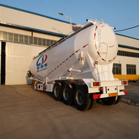 50 cbm 60 cbm ( Volume en option) En Vrac citerne De Ciment semi-remorque/Poudre En Vrac Camion-Citerne Remorque à vendre