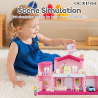 Vente en gros de maison de poupée d'assemblage My Lovely Villa Toy Cute Classic Dollhouse Diy Mini Miniature avec meubles à vendre bon marché