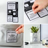 Pot de fleurs moderne de 8 pouces avec trou de drainage, soucoupe carrée, pour herbes/plantes, en forme de sac, pour décoration de jardin intérieur/extérieur, blanc