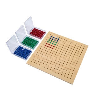 Juego de Materiales Matemáticos Montessori de Madera de Haya Leader Joy 2020, Tablero de Raíces Cuadradas Pequeñas - Product Image 1