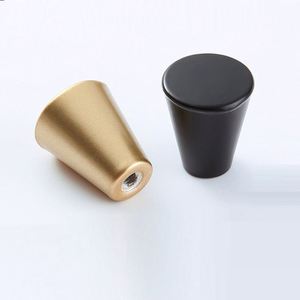 Tiradores de cajones modernos y ecológicos, herrajes para muebles, pomo para cómoda, tirador de gabinete dorado, aleación de aluminio, para armario, cocina y alacena - Product Image 2