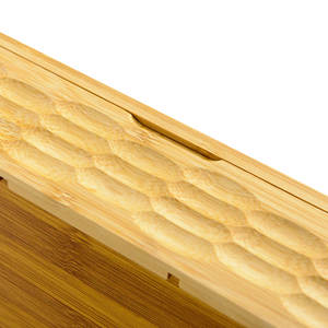 Organizzatore per Bustine di Tè in Bambù Naturale, Porta Bustine di Tè, Contenitore per Tè con Finestra in Acrilico, Regalo Promozionale Ideale - Product Image 4