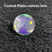 Industrial Plano Convex Optical Lens 45mm Diameter 2mm Edge Thickness for Optical Surveying Measuring Instrument Parts