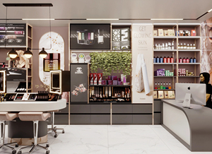 Custom Cosmetic Store Interior Design Beauty Display Furniture Makeup Showcase Counter Retail Shop Fixtures - Product Image 3