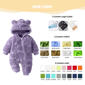 Vêtements <span class=keywords><strong>pour</strong></span> bébés automne-hiver, combinaison à capuche en fourrure, motif cœur, manches longues, combinaison chaude <span class=keywords><strong>pour</strong></span> nouveau-nés, garçons et filles - Product Image 4