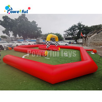 Parc d'attractions Karting Voiture à pédales Moto parent-enfant Motards Piste gonflable pour enfants